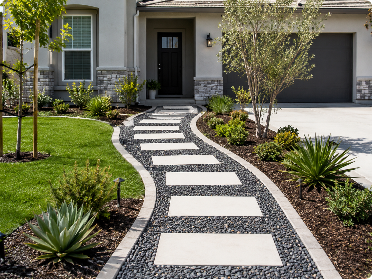Entry paving